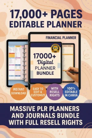 Digital Planner Bundle with PLR rights
