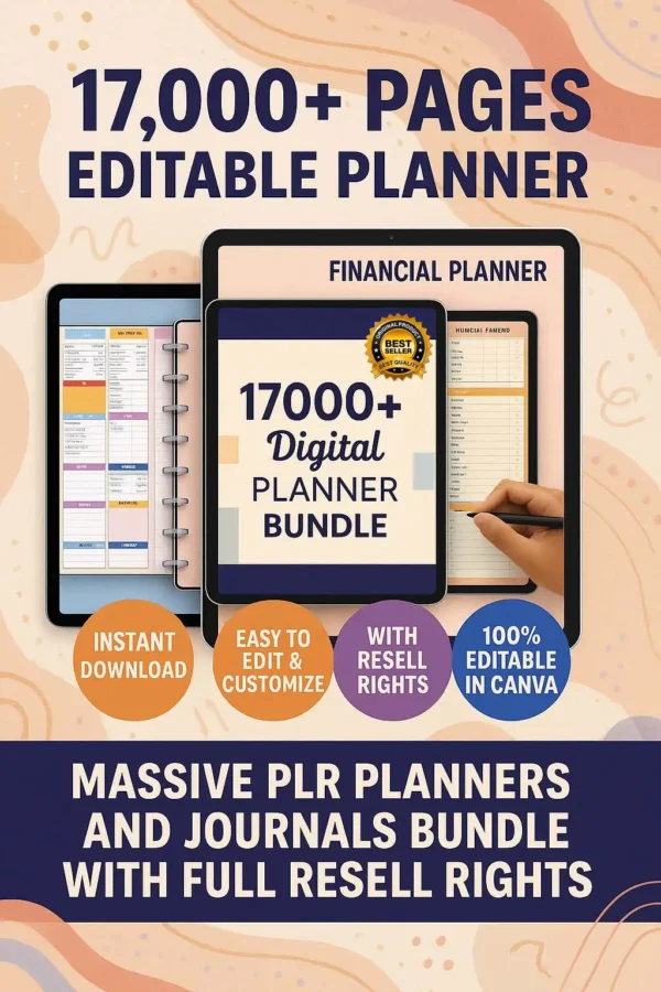 Digital Planner Bundle with PLR rights
